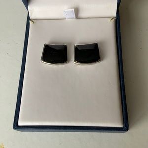 Chunky Black Earrings